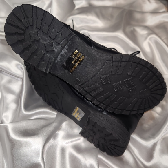 Wild Diva Lounge Combat Boots | Floral Decal | Sz 7½ - Picture 2 of 4